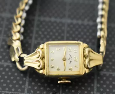 Vintage Lady Elgin Gold Filled Lady Mechanic Wrist Watch #k3 • $22.95