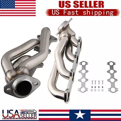 Manifold Shorty Exhaust Headers For Ford F150 04-10 5.4L V8 XL FX4 Lariat Triton • $164.34