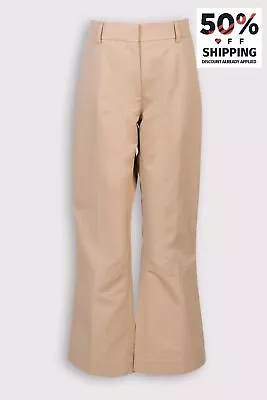 RRP €465 MARNI Trousers US6 IT42 L Linen Blend Flare Leg Cropped Made In Italy • $50.51