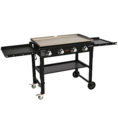 VEVOR 36  Outdoor Flat Top Gas Griddle Grill Propane BBQ Grill W/ Lid 4-Burner • $266.76