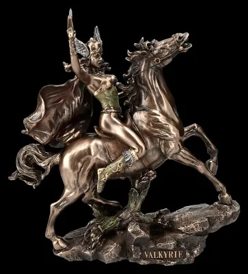 Valkyrie Figurine Riding - Valkyrie - Veronese Decorative Statue Viking Norsemen • £134.33