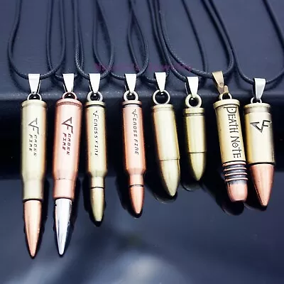 Super Cool Gun Bullet Shape Men Women Pendant Necklace NF68 • $9.30