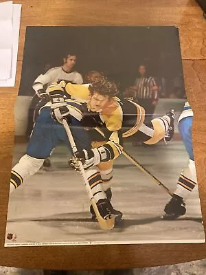 Vintage Original 1975 BOBBY ORR Boston Bruins NHL  18x24 POSTER Rare Hockey • $29.99