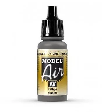 Vallejo Model Air 71280 Camouflage Gray - 17ml Acrylic Airbrush Paint • £4.59