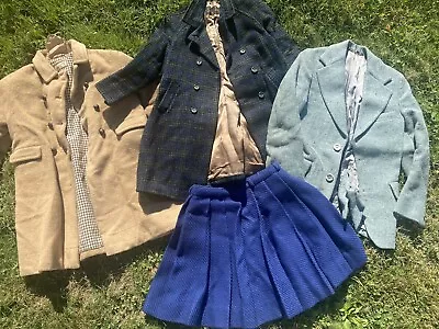 Vintage Clothing Lot Children’s 1960s Wool Coat Skirt Estate Find • $50