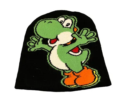 Yoshi The Dinosaur Knit Happy Slouch Beanie Skull Cap Hat Adult Unisex Mario • $16