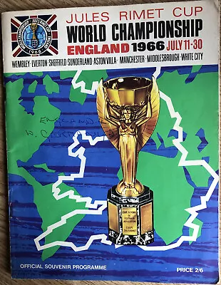 £4.99 • Buy 1966 World Cup Finals. Original Tournament Programme