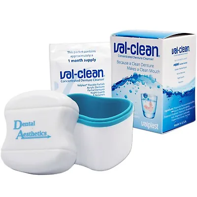 Val-Clean & Dental Bath ~ Flexible Denture Cleaner Sachets For Valplast Partials • £39.99