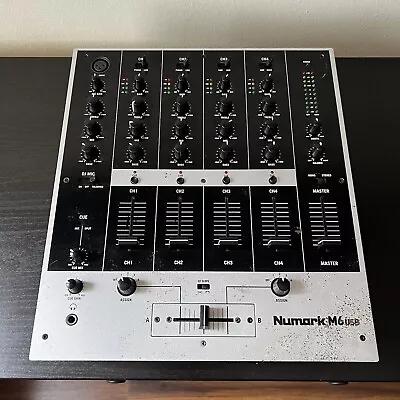 Numark M6 USB 4 Channel DJ Mixer Black/Silver - FULLY TESTED AND WORKS GREAT • $129