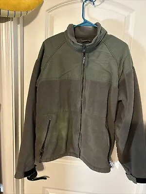 Cabellas Outdoor Gear Polartec Men's Jacket Size  L Green Vtg • $19.89