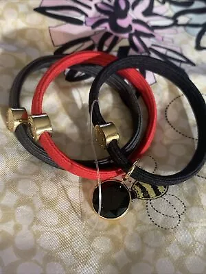 Hair Elastic Bracelet Red Black  By Mark Marc Jacobs (3) • $38