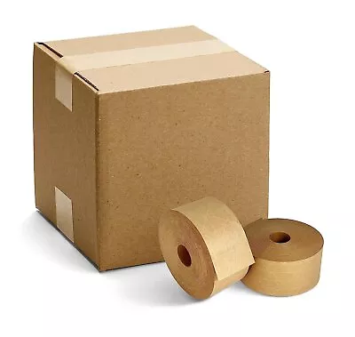 Reinforced Tapes Water Activated Gummed Paper Tape 3  X 500' 6 Rolls • $139.46