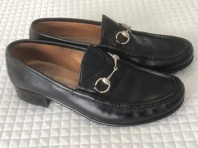 Gucci Men's Horse Bit Loafers 10 M (  Euro  Size 43 M )   Black Leather • $150