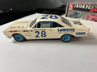 Vintage 1965-66 Ford Galaxie 500 Fred Lorenzen Built Nascar Model Car Kit Rare • $21.50