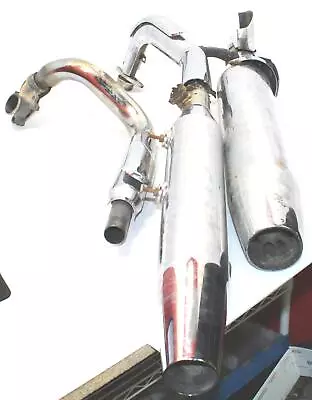 $100 • Buy 2008 Yamaha V Star 650 Xvs650 Custom Muffler Exhaust Silencer Pipe With Header