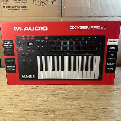 M-Audio Oxygen Pro 25 25-key MIDI Keyboard With Smart Controls And Auto-mapping • $115.80