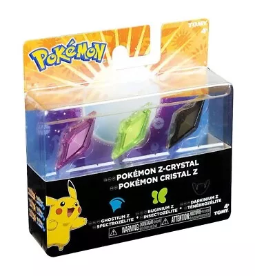 Pokemon Z-Crystal Ghostium Z Buginium Z Darkinium Z Sealed  • $32