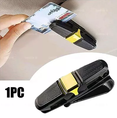 Glasses Sun Visor Universal Accessories Car Sunglasses Ticket Card Holder Clip • £4.43