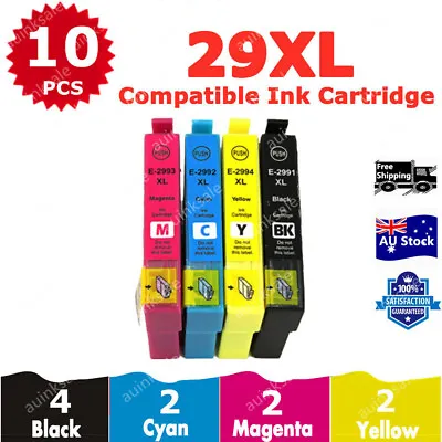 $15.80 • Buy 10x Non-OEM 29xl Ink Cartridges For Epson Expression Xp432 Xp435 Xp245 Xp442