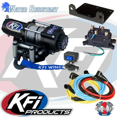 Kfi 2500 Lb Winch Set And Mounting Kit To Fit Yamaha Grizzly 350 2x44x4 07-14 • $299.08