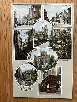 Dunfermline Postcard - Multiview - Hartmann - Unposted  • £4.99