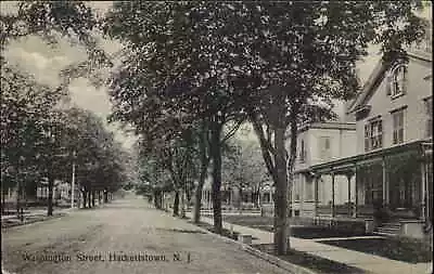 Hackettstown New Jersey NJ Washington Street C1910 Vintage Postcard • $11.42