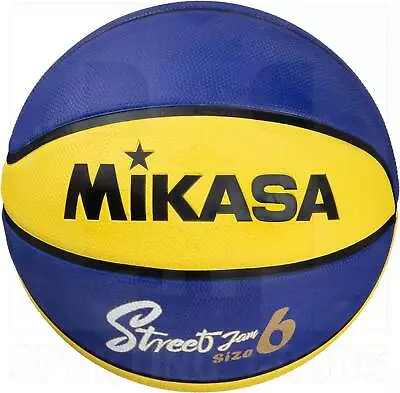 Mikasa Street Jam Basketball Gold/Royal Blue Intermediate Size 6 (28.5 ) • $49.99