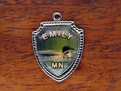 Vintage Silver EMILY MINNESOTA DUCK STATE TRAVEL SHIELD Charm 33-7 • $16.95