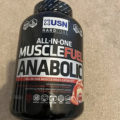 £36 • Buy USN Muscle Fuel Anabolic 2Kg/2000g All-In-One Protein Powder BBF 02/2024