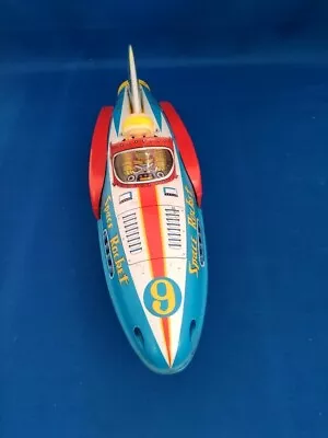 Space Rocket Masudaya Japanese Tin Toy Showa Retro W/o Box Used F/S Japan • $299.93