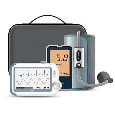 Wellue Multifunction ECG Oximeter Blood Glucose Blood Pressure Monitor Pro Suit • £332.79
