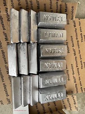 Lyman 21-1 Pound Lead Ingots Fishing Weightssinkers Or Bullets Clean And Soft • $72