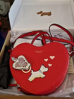 £78 • Buy Genuine Radley Red Love Potion Cross Body Bag. New. Boxed. Extra Radley Key Ring