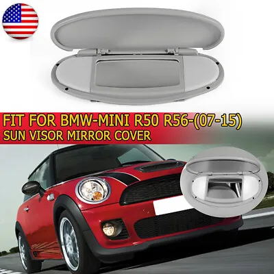 Fits BMW MINI Cooper R55 R56 R58 R60 07~2014 Sun Visor Vanity Mirror Cover Gray • $13.99