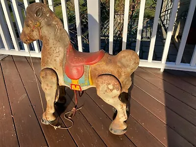 1950's MOBO Pressed Steel Ride-On Rocking Horse Sebel Co. England Toy • $175