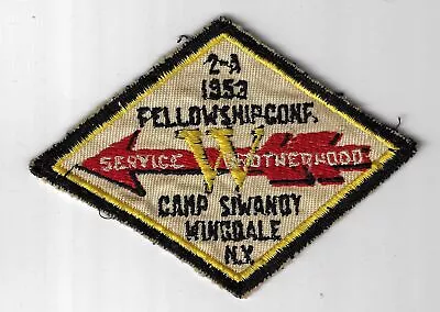 1953 OA Conclave 2-A Fellowship Conf. Service Brotherhood Camp Siwandy BLK Bdr.  • $15.16