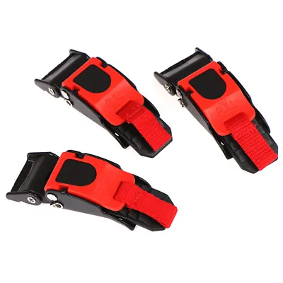 £4.64 • Buy 3Pcs Motorcycle Bike Helmet Chin Strap Speed Sewing Clip Quick Release Buckle#~;