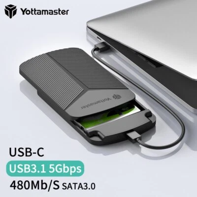 Yottamaster USB 3.0 2.5  Inch SATA External Hard Drive HDD SSD Enclosure Case • $9.49