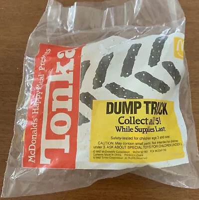 Vintage 1992 McDonald’s Happy Meal Toy: Tonka Dump Truck Yellow Sealed New NIP • $9