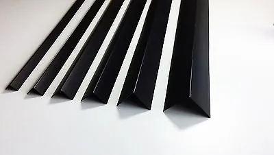 £3.99 • Buy Black Plastic Pvc Corner 90 Degree Angle Trim 2.5 Meters Various Sizes