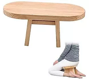  Meditation Bench. Meditation Stool Stable Design. Seiza Prayer Burlywood • $63.67