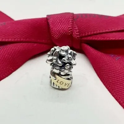 $34.20 • Buy BRAND NEW! Genuine Pandora Silver 14k Gold Love Bouquet Flowers Charm #790441 .