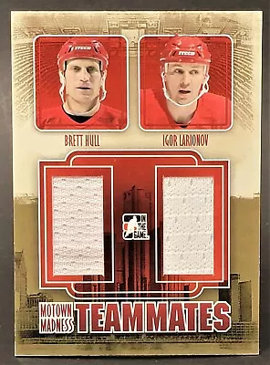 2012-13 ITG Motown Madness Teammates Jerseys TM-03 Brett Hull Igor Larionov /110 • $43.56