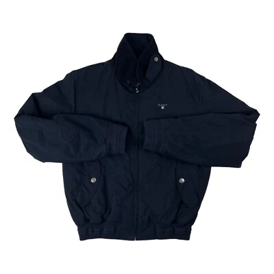 $53.58 • Buy GANT Navy Blue Poplin Waister Bomber Jacket Mens Size Medium M
