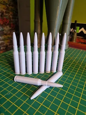 £9.99 • Buy 3d Printed Replica Lifesize 50 Cal Bullets For Cosplay .Movie Prop