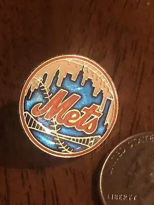 New York Mets Logo Baseball Lapel Pin For Hats  Shirts  Vests Or Gift Vintage • $4.99