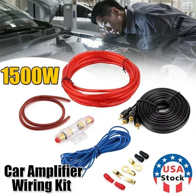 1500W Complete 8GAUGE Car Amp Audio Amplifier Install Wiring Kit Cable Subwoofer • $9.79