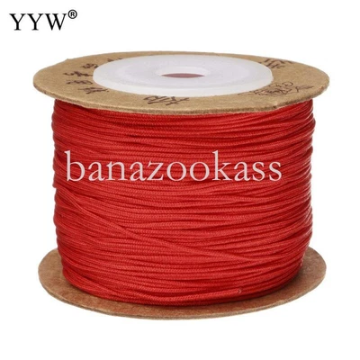 £2.99 • Buy 0.8mm Nylon Cord Thread Chinese Knot Macrame Beading Bracelet Braided 100m DIY