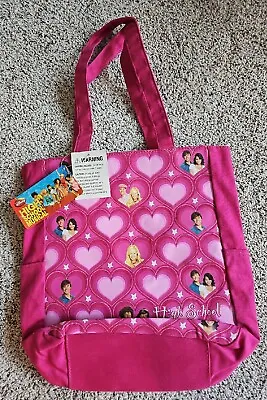 Disney High School Musical Tote Bag Pink Hearts 13 X11 X3.5  2008-nwt • $8