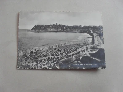 £0.80 • Buy Postcard - Scarborough - North Bay - Houses - Castle - People - Bus - Yorkshire